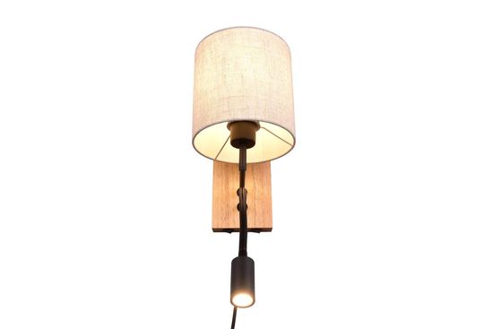 Trio Nilam Wandleuchte E27  ⌀18cm Naturbelassen