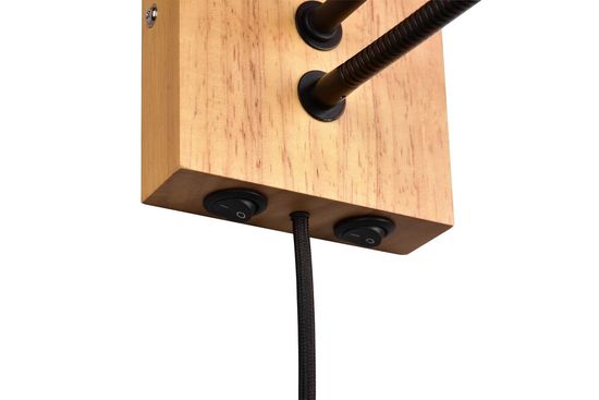 Trio Nilam Wandleuchte E27  ⌀18cm Naturbelassen