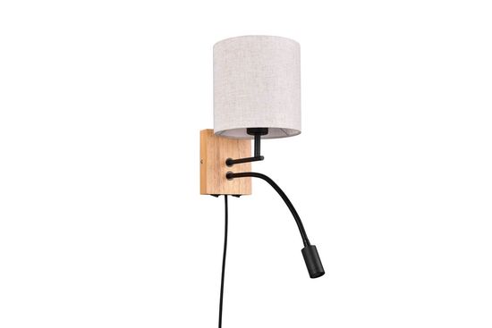 Trio Nilam Wandleuchte E27  ⌀18cm Naturbelassen