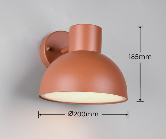 Trio 262360140 Elbe E27 Wandleuchte Apricot IP44
