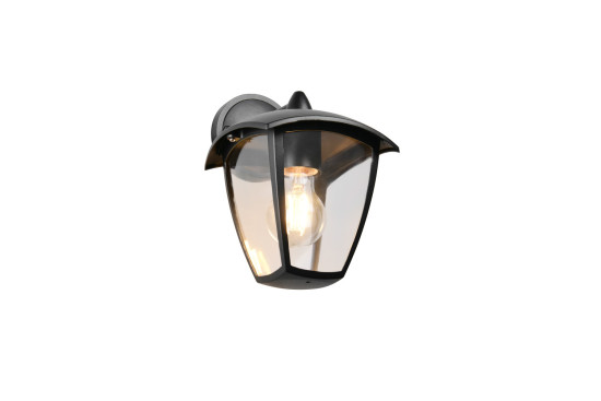 Trio 263260132 Venta E27 Wandleuchte Schwarz Matt IP44
