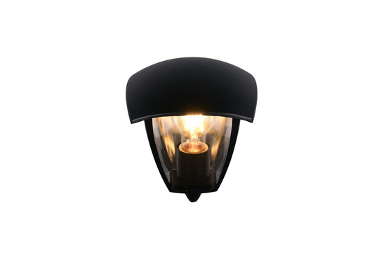 Trio 263260232 Venta E27 Wandleuchte Schwarz Matt IP44