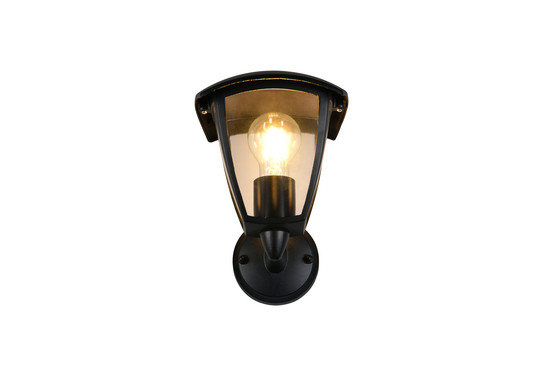 Trio 263260232 Venta E27 Wandleuchte Schwarz Matt IP44