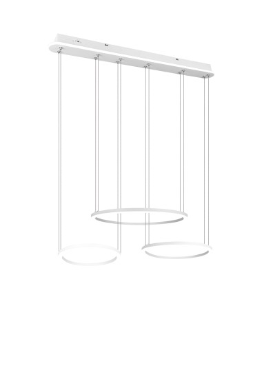 Trio 323610331 LED Pendelleuchte MORRISON Weiss matt 56W dimmbar