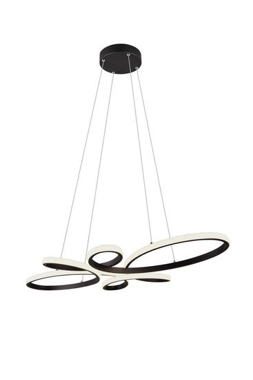 Trio Fly LED Pendelleuchte  32W dimmbar Schwarz Matt warmweiss