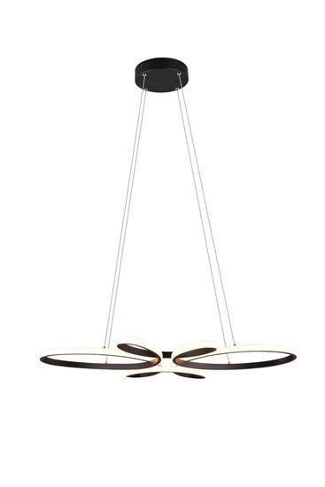 Trio Fly LED Pendelleuchte  32W dimmbar Schwarz Matt warmweiss