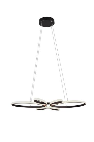 Trio Fly LED Pendelleuchte  32W dimmbar Schwarz Matt warmweiss
