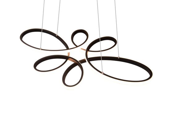 Trio Fly LED Pendelleuchte  32W dimmbar Schwarz Matt warmweiss
