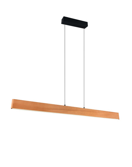 Trio 359719130 Edgewood LED Pendelleuchte 36W dimmbar Holzfarbig CCT einstellbare Lichtfarbe