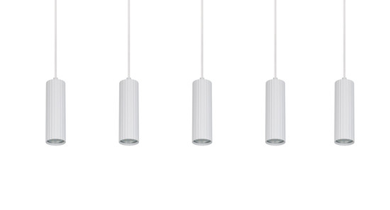 Trio 367700531 Soka GU10 Pendelleuchte 5-fach ⌀5,5cm Weiß Matt