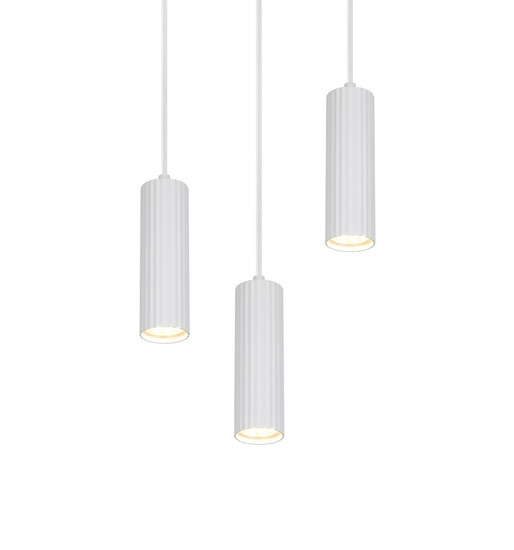 Trio 367730331 Soka GU10 Pendelleuchte 3-fach ⌀28cm Weiß Matt