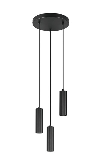 Trio 367730332 Soka GU10 Pendelleuchte 3-fach ⌀28cm Schwarz Matt
