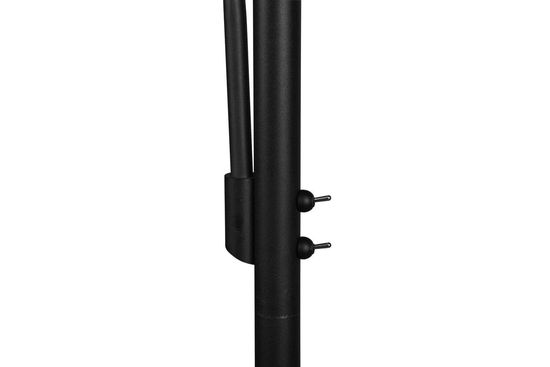 Trio Burton Stehleuchte E27/E14  2-fach ⌀45cm Schwarz Matt