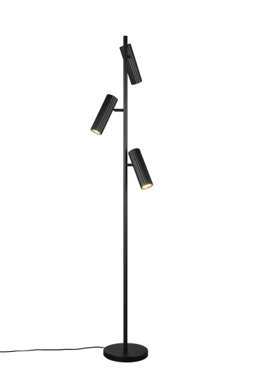 Trio 467700332 Soka GU10 Stehleuchte 3-fach ⌀22cm Schwarz Matt