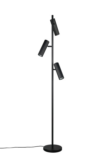 Trio 467700332 Soka GU10 Stehleuchte 3-fach ⌀22cm Schwarz Matt