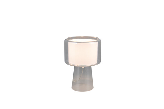 Trio 519900152 Rocka E14 Tischleuchte ⌀20cm Transparent Klar