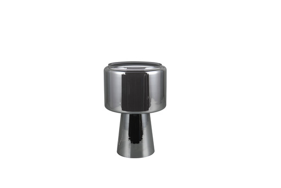 Trio 519900157 Rocka E14 Tischleuchte ⌀20cm Chrom Bedampft