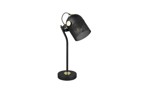 Trio 548200132 Mixa E27 Tischleuchte Schwarz Matt