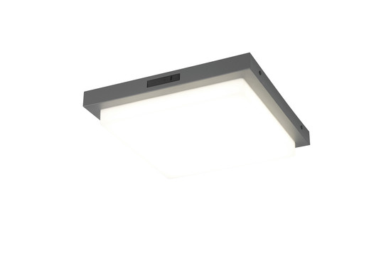 Trio 630369242 Bermejo LED Deckenleuchte 14W Anthrazit IP54 CCT einstellbare Lichtfarbe
