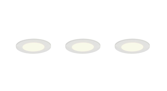 Trio 635110301 Himal LED Einbauleuchten 3x3,5W ⌀8,5cm dimmbar Weiß IP65 CCT einstellbare Lichtfarbe