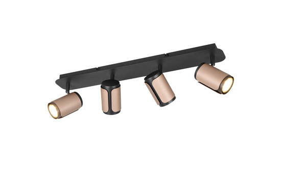Trio 814500465 Gillan GU10 Strahler 4-fach Coffee