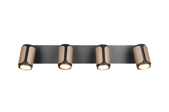 Trio 814500465 Gillan GU10 Strahler 4-fach Coffee