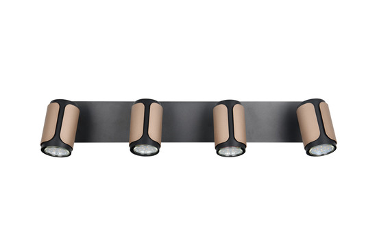 Trio 814500465 Gillan GU10 Strahler 4-fach Coffee