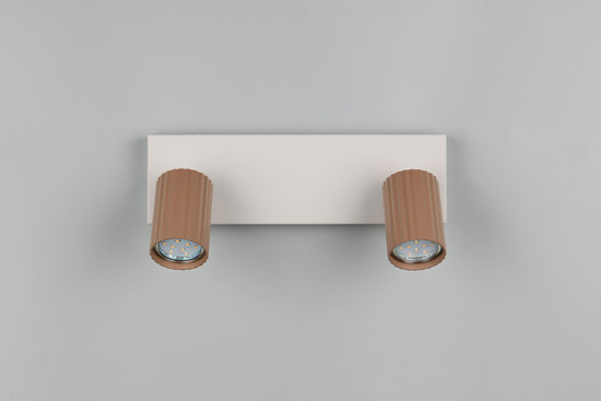 Trio 867700265 Soka GU10 Strahler 2-fach Coffee