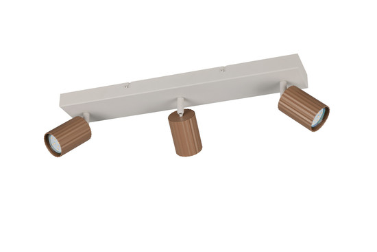 Trio 867700365 Soka GU10 Strahler 3-fach Coffee