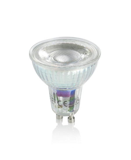 Trio Reflektor LED Lampe GU10  4W ⌀5cm dimmbar Silberfarbig warmweiss