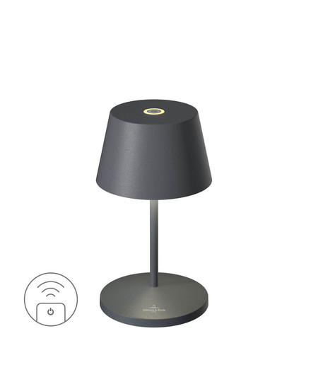 Villeroy & Boch SEOUL RC Akku-Tischlampe Anthrazit 2,2W steuerbare Lichtfarbe IP65 97201