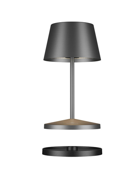 Villeroy & Boch SEOUL RC Akku-Tischlampe Graphit Gebürstet 2,2W IP65 97210