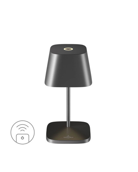 Villeroy & Boch NEAPEL RC Akku-Tischlampe Graphit Gebürstet 2,2W IP65 97230