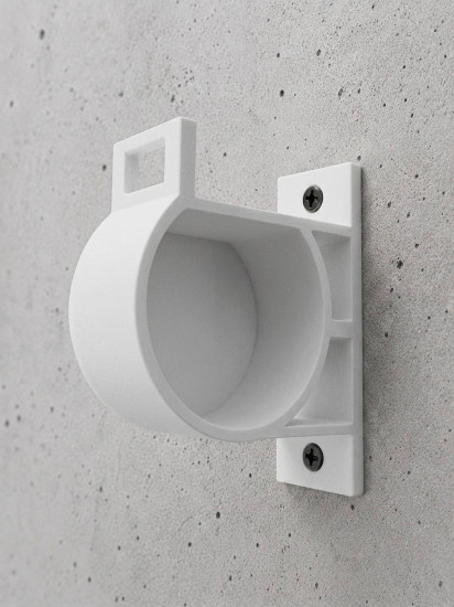 SOIXX Wandhalterung Typ 2  für EV Ladekabel, Weiß, seitlich rechts, passend für alle Typ 2 Stecker nach DIN EN 62196-1