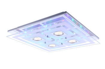 Wofi Zoe LED Deckenleuchte 14W Glas und chrom