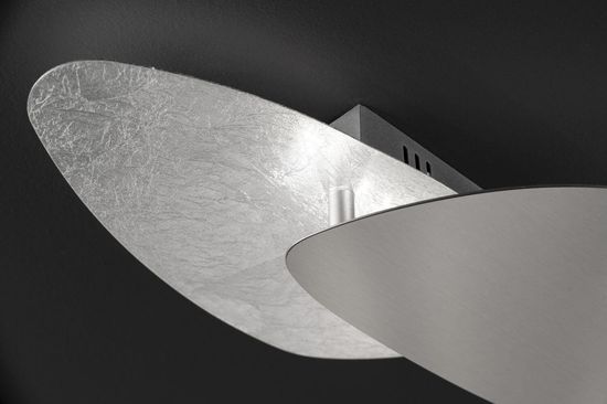 WOFI Deckenlampe Belana LED 12,5W Warmweiss Silberfarbig