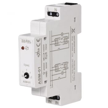 Zamel Treppenhaus-Verzögerungsschalter für DIN-Tragschiene ASM-01