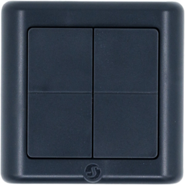 Shelly BLU Wall Switch 4 ZB, DK Format - Zigbee Wandschalter, Grau