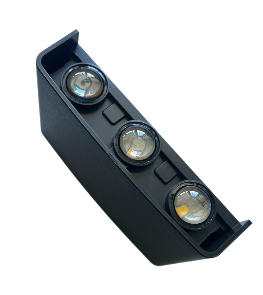 Bioledex LED Wandleuchte 3x2W 3000/4000/6500K 60° schwarz