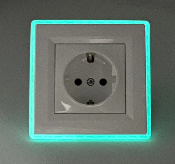4 x SOIXX im Dunkeln leuchtende Rahmen Schneider Electric Asfora Steckdosen Schalter