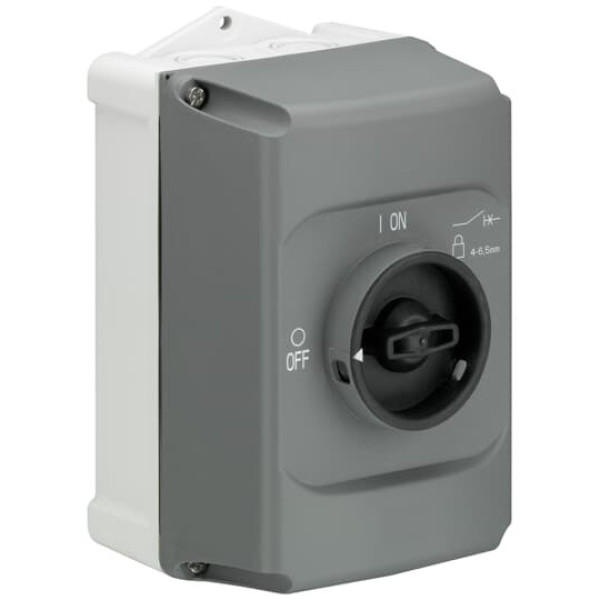 ABB IB132-G Isolierstoffgehäuse grau/schwarz IP65, 3fach abschließbar