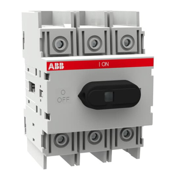 ABB OT125M3 Lasttrennschalter 3-polig 125A m. schwarzem Knebelgriff