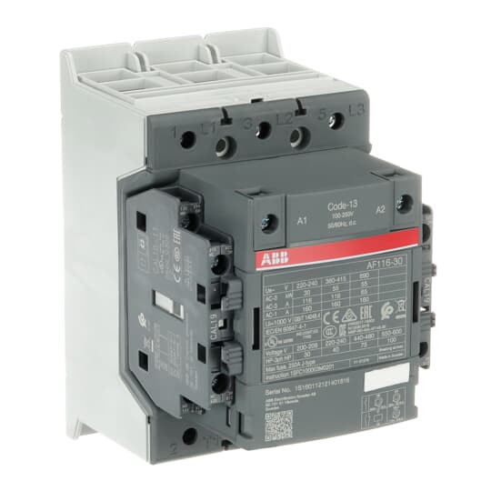 ABB AF116-30-22-13 Schütz 55kW, 100-250V 50/60Hz / DC  Klemmenanschlüsse