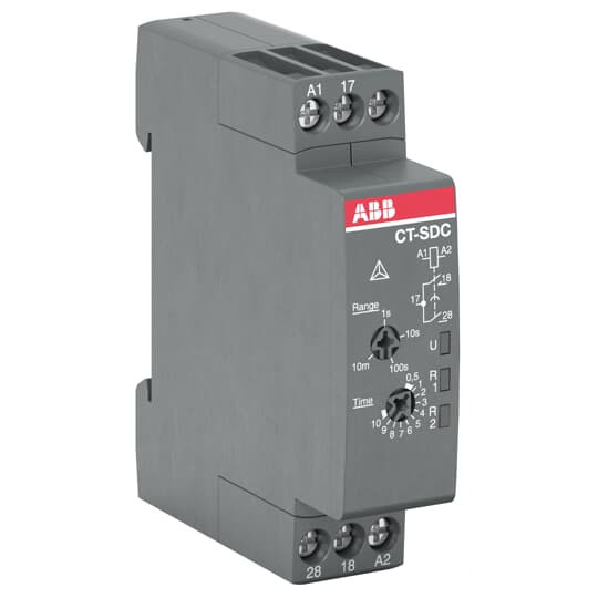 ABB CT-SDC.22 Zeitrelais, Stern-Dreieck 2S, 24-48VDC/24-240VAC