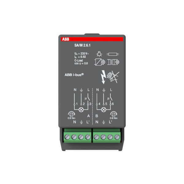ABB SA/M2.6.1 Schaltaktormodul, 2fach, 6 A, Made in Germany