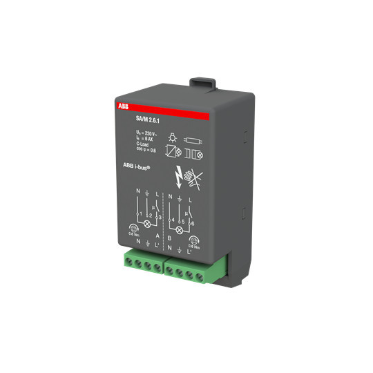 ABB SA/M2.6.1 Schaltaktormodul, 2fach, 6 A, Made in Germany