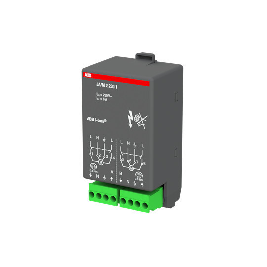 ABB JA/M2.230.1 Jalousieaktormodul, 2fach, 230 V AC, Made in Germany