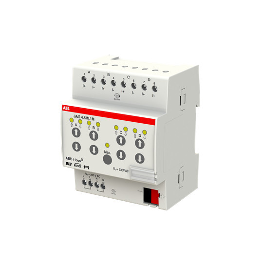 ABB JA/S4.SMI.1M SMI-Jalousieaktor, 4fach, manuelle Bedienung, REG, Made in Germany
