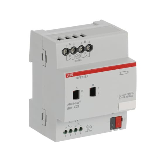 ABB SD/S2.16.1 Schalt-/Dimmaktor, 2fach, 16 A, REG, Made in Germany