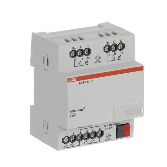 ABB IO/S4.6.1.1 E/A-Aktor, 4fach, REG, Made in Germany